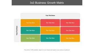 3X3 Business Growth Matrix Ppt PowerPoint Presentation Icon Graphics Template