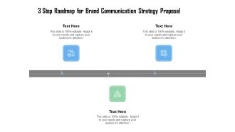 3 Step Roadmap For Brand Communication Strategy Proposal Ppt Model Tips PDF