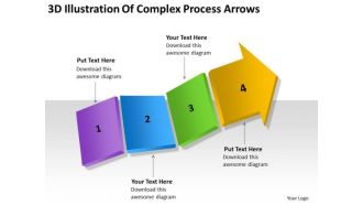 3d Illustration Of Complex Process Arrows Ppt Good Business Plan PowerPoint Templates