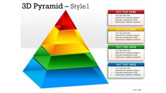 3d Pyramids PowerPoint Presentation Slides And Pyramids Ppt Templates