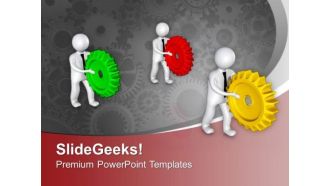 3d Team In Action PowerPoint Templates Ppt Backgrounds For Slides 0713