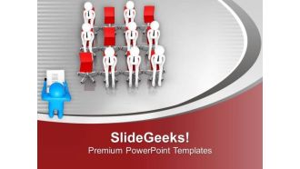 3d Team Meeting In Conference PowerPoint Templates Ppt Backgrounds For Slides 0713