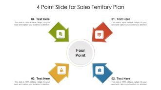 4 Point Slide For Sales Territory Plan Ppt PowerPoint Presentation Gallery Guidelines PDF