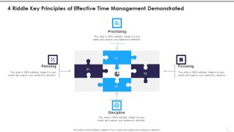 4 Riddle Key Principles Of Effective Time Management Demonstrated Slides PDF