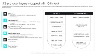 5G Network Operations 5G Protocol Layers Mapped With OSI Stack Topics PDF
