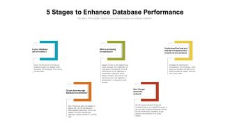 5 Stages To Enhance Database Performance Ppt PowerPoint Presentation Icon Picture PDF