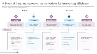5 Steps Of Data Management At Workplace For Increasing Efficiency Inspiration PDF