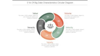 5 Vs Of Big Data Characteristics Circular Ppt PowerPoint Presentation Outline