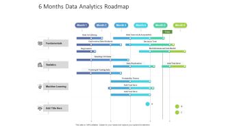 6 Months Data Analytics Roadmap Diagrams