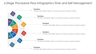 6 Stage Procedure Flow Infographics Time And Self Management Ppt PowerPoint Presentation Gallery Background Images PDF