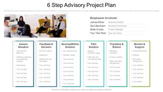 6 Step Advisory Project Plan Ppt PowerPoint Presentation Icon Backgrounds PDF