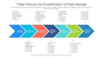 7 Step Process For Diversification Of Data Storage Ppt Layouts Layout Ideas PDF