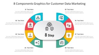 8 Components Graphics For Customer Data Marketing Ppt Model Design Templates PDF