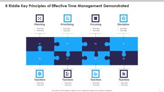 8 Riddle Key Principles Of Effective Time Management Demonstrated Brochure PDF