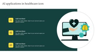 AI Applications In Healthcare Icon Designs PDF
