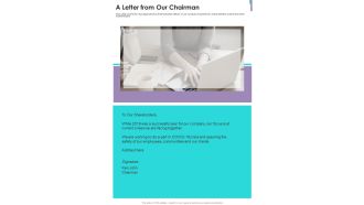 A Letter From Our Chairman One Pager Documents