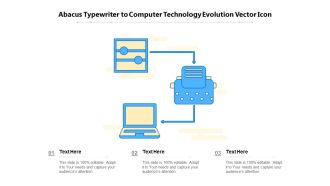 Abacus Typewriter To Computer Technology Evolution Vector Icon Ppt PowerPoint Presentation Inspiration Microsoft PDF