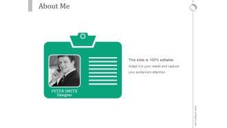 About Me Ppt PowerPoint Presentation Influencers