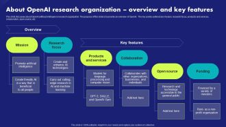 About Openai Research Organization Overview And Key Features Chat Generative Pre Trained Professional PDF