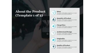About The Product Originality Ppt PowerPoint Presentation Pictures Outline