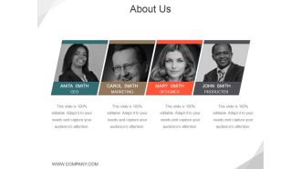 About Us Ppt PowerPoint Presentation File Slide