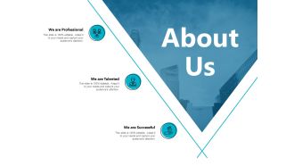 About Us Talented Successful Ppt PowerPoint Presentation Professional Designs Download