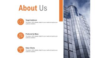 About Us Target Audience Ppt PowerPoint Presentation Pictures Example File