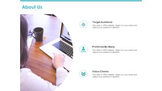 About Us Target Audience Ppt PowerPoint Presentation Pictures Introduction