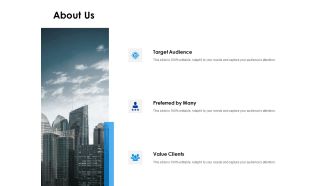 About Us Target Audience Ppt PowerPoint Presentation Portfolio Files