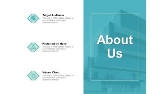 About Us Target Audience Values Client Ppt PowerPoint Presentation File Images