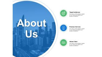 About Us Target Audiences Ppt PowerPoint Presentation File Introduction