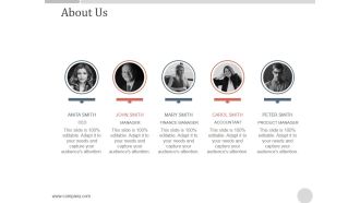 About Us Template 1 Ppt PowerPoint Presentation Rules