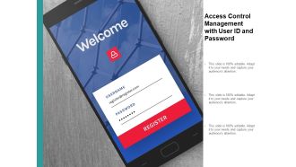 Access Control Management With User Id And Password Ppt PowerPoint Presentation Icon Introduction