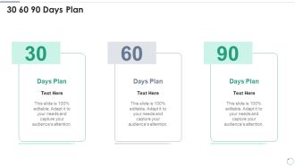 Accounts Receivables Optimization Techniques 30 60 90 Days Plan Pictures PDF
