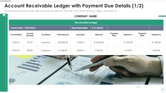 Accounts Receivables Optimization Techniques Account Receivable Ledger With Payment Due Details Invoice Pictures PDF