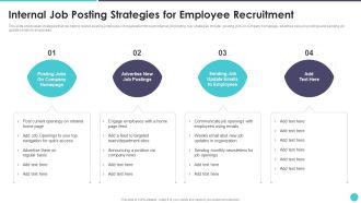 Action Plan To Optimize Hiring Process Internal Job Posting Strategies For Employee Recruitment Information PDF