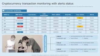 Actual Time Transaction Monitoring Software And Strategies Cryptocurrency Transaction Monitoring Topics PDF