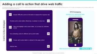 Adding A Call To Action That Drive Web Traffic Topics PDF