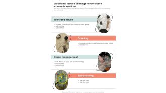 Additional Service Offerings For Workforce Commute Solutions One Pager Sample Example Document