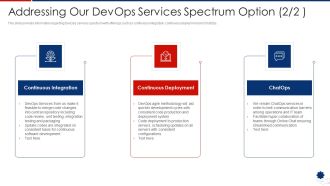 Addressing Our Devops Services Spectrum Option Demonstration PDF