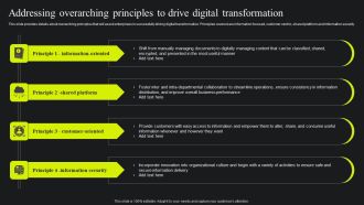 Addressing Overarching Principles To Drive Digital Transformation Designs PDF