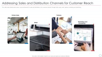 Addressing Sales And Distribution Channels For Customer Reach Elements PDF