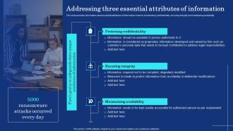 Addressing Three Essential Attributes Of Information Mockup PDF