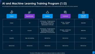 Advance IT Service AI And Machine Learning Training Program Advance Download PDF