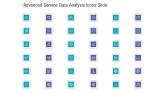 Advanced Service Data Analysis Icons Slide Infographics PDF