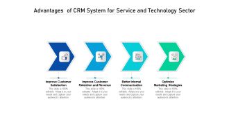Advantages Of CRM System For Service And Technology Sector Ppt PowerPoint Presentation Icon Example PDF