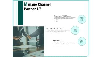Advertisement Administration Manage Channel Partner Ppt Show Graphics Template PDF
