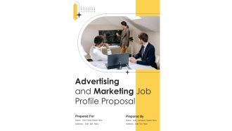 Advertising And Marketing Job Profile Proposal Example Document Report Doc Pdf Ppt