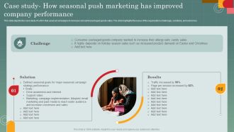 Advertising Programs Management Techniques Case Study How Seasonal Push Marketing Slides PDF