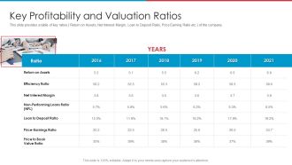 After IPO Equity Key Profitability And Valuation Ratios Sample PDF